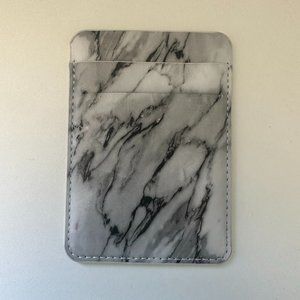 NEW Marble Magnetic Card Holder for Phone - White / Black / Grey